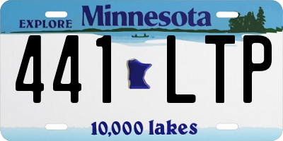 MN license plate 441LTP