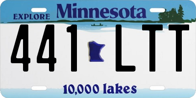 MN license plate 441LTT