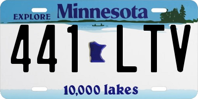 MN license plate 441LTV