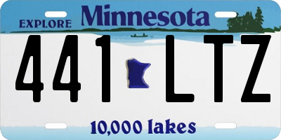 MN license plate 441LTZ