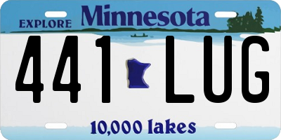 MN license plate 441LUG