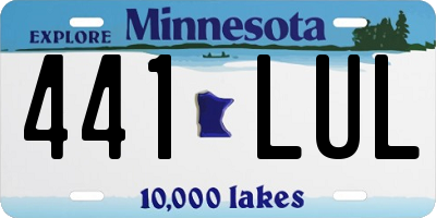 MN license plate 441LUL