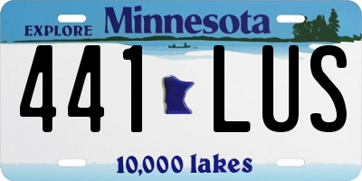 MN license plate 441LUS