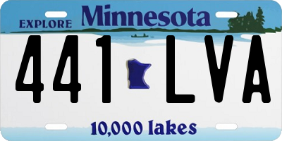 MN license plate 441LVA