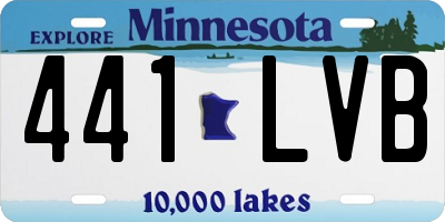 MN license plate 441LVB