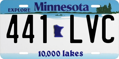 MN license plate 441LVC