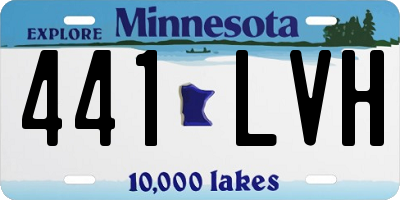 MN license plate 441LVH