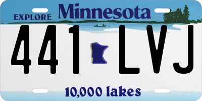 MN license plate 441LVJ
