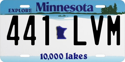 MN license plate 441LVM