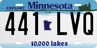 MN license plate 441LVQ
