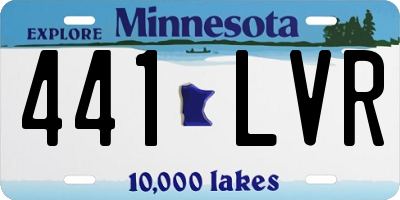 MN license plate 441LVR