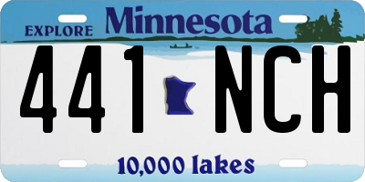 MN license plate 441NCH