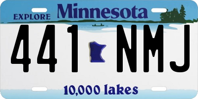MN license plate 441NMJ