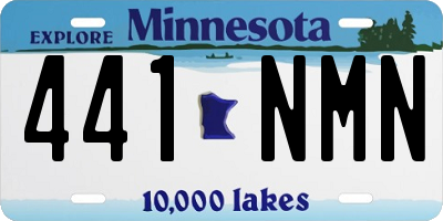 MN license plate 441NMN