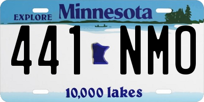 MN license plate 441NMO