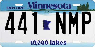 MN license plate 441NMP
