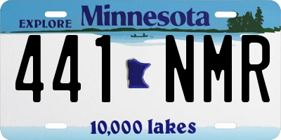 MN license plate 441NMR