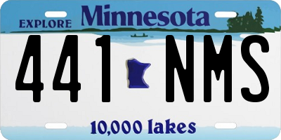 MN license plate 441NMS