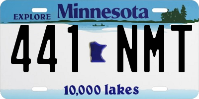 MN license plate 441NMT