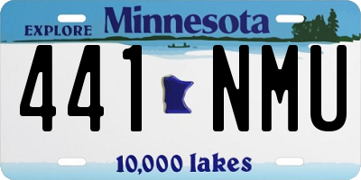 MN license plate 441NMU