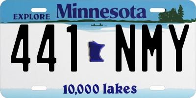 MN license plate 441NMY