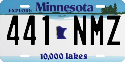 MN license plate 441NMZ