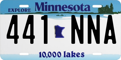 MN license plate 441NNA