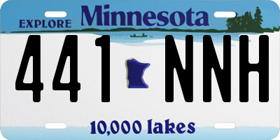 MN license plate 441NNH