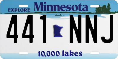 MN license plate 441NNJ