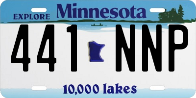 MN license plate 441NNP
