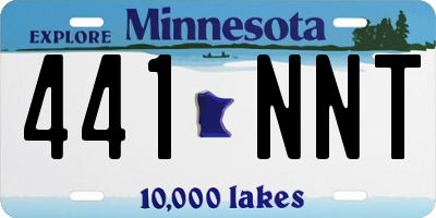 MN license plate 441NNT