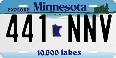 MN license plate 441NNV