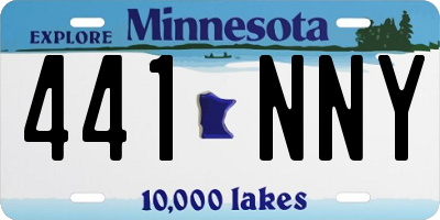 MN license plate 441NNY