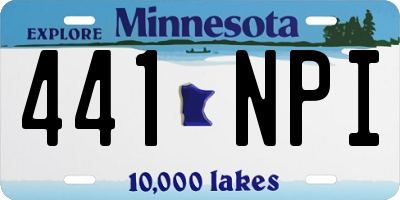 MN license plate 441NPI