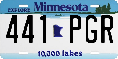 MN license plate 441PGR