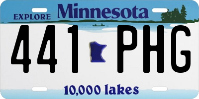MN license plate 441PHG