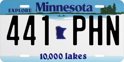 MN license plate 441PHN
