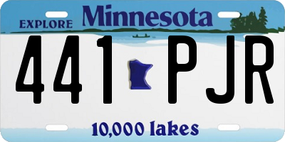 MN license plate 441PJR