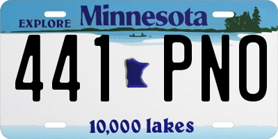 MN license plate 441PNO