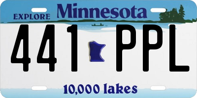 MN license plate 441PPL