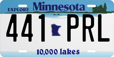MN license plate 441PRL