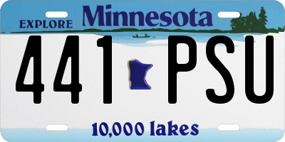 MN license plate 441PSU