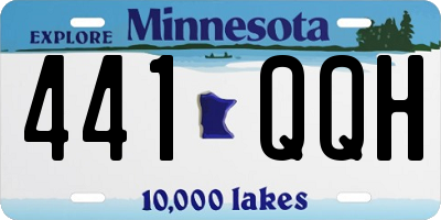 MN license plate 441QQH