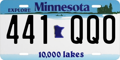 MN license plate 441QQO