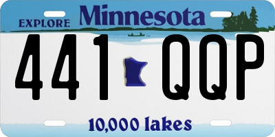 MN license plate 441QQP