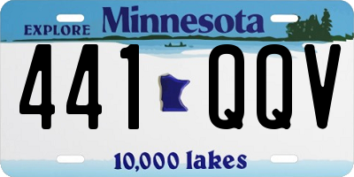 MN license plate 441QQV