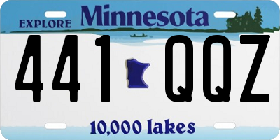 MN license plate 441QQZ