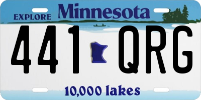 MN license plate 441QRG