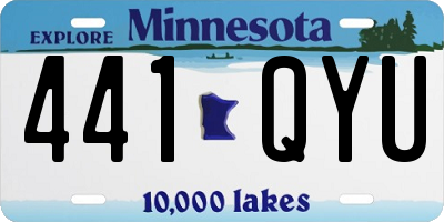 MN license plate 441QYU