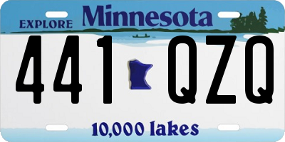 MN license plate 441QZQ